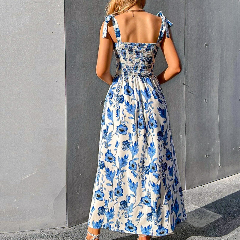 Sunbloom Tie-Strap Maxi Dress