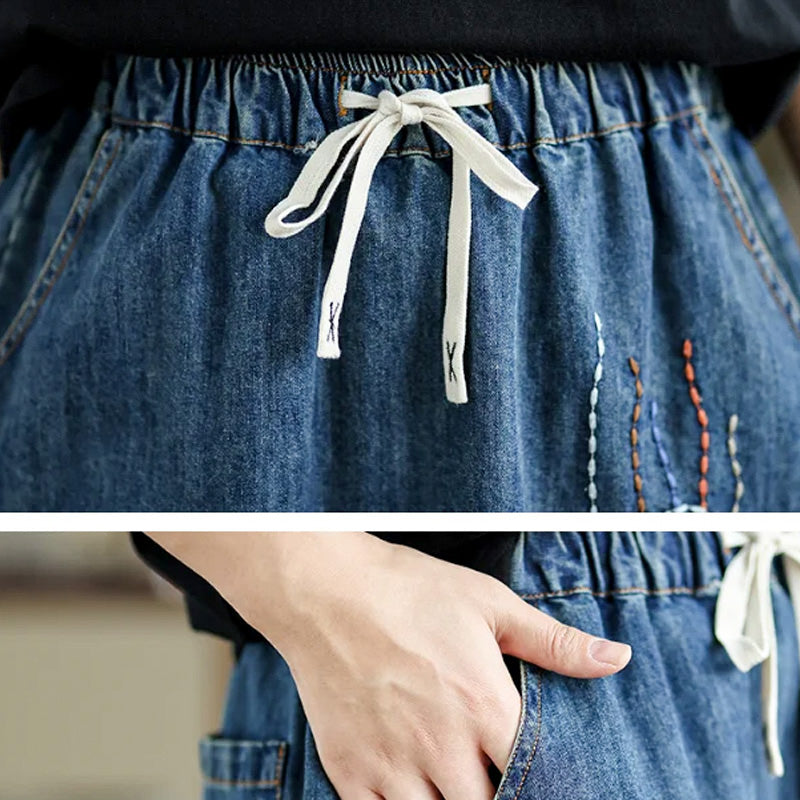 WhiskerCraft Denim Skirt