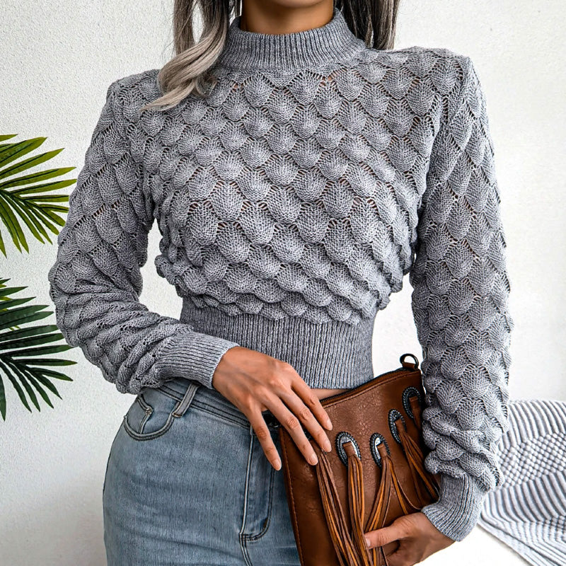Scale Knit Crop