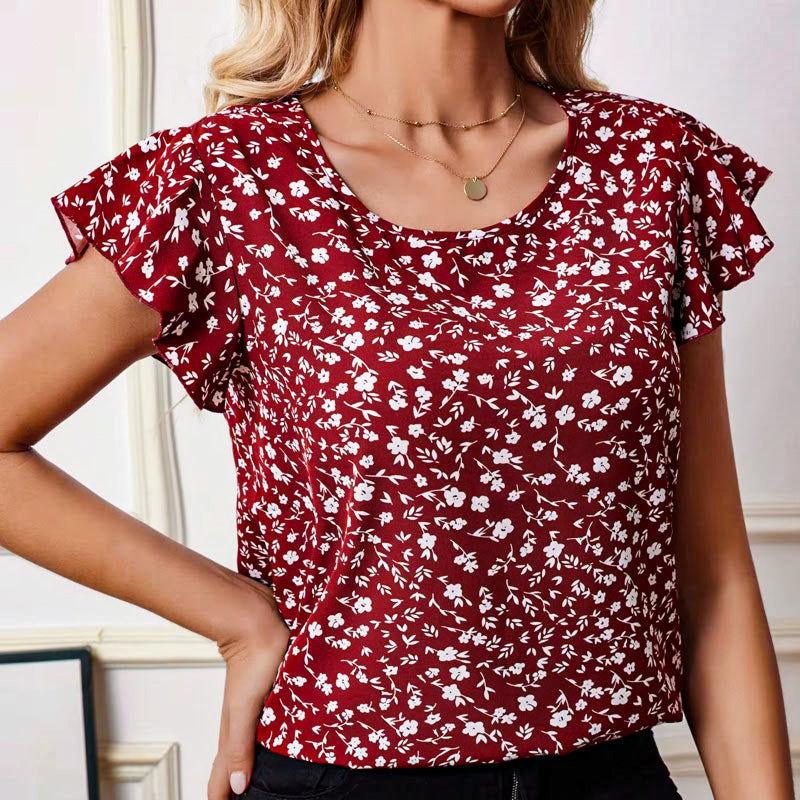 Emma Ruffle Sleeve Blouse