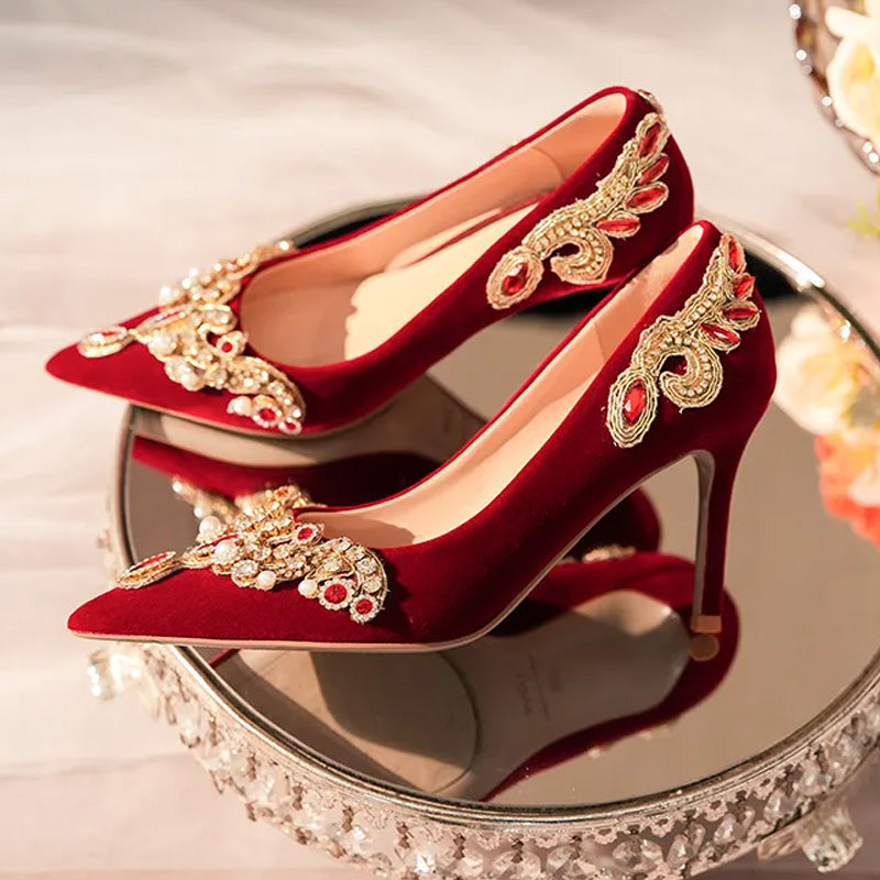 Regalia Velvet Heels