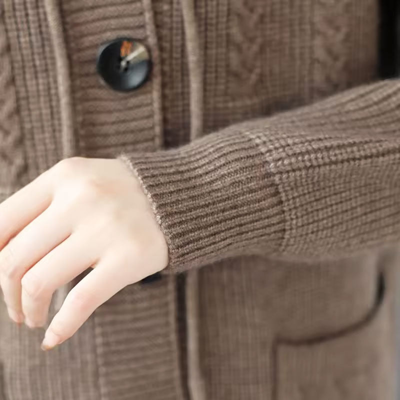 Bonnie Button-Up Hooded Cardigan