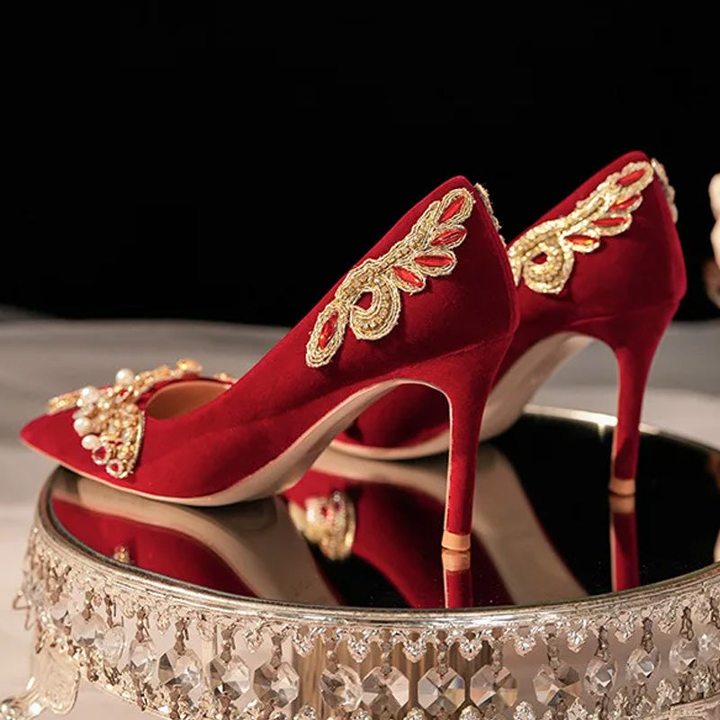 Regalia Velvet Heels