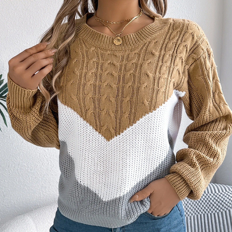 Chloe | Chevron Knit Jumper