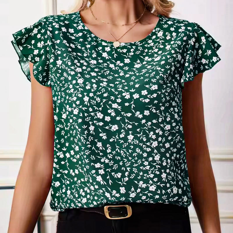 Emma Ruffle Sleeve Blouse