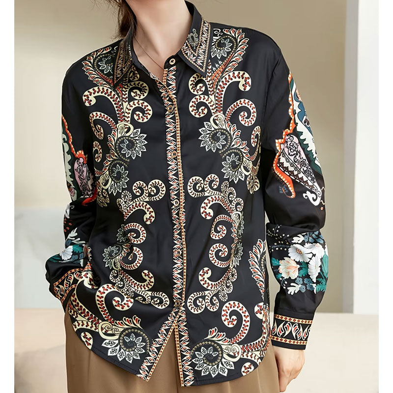 Alice Paisley Bloom Button-Down Shirt
