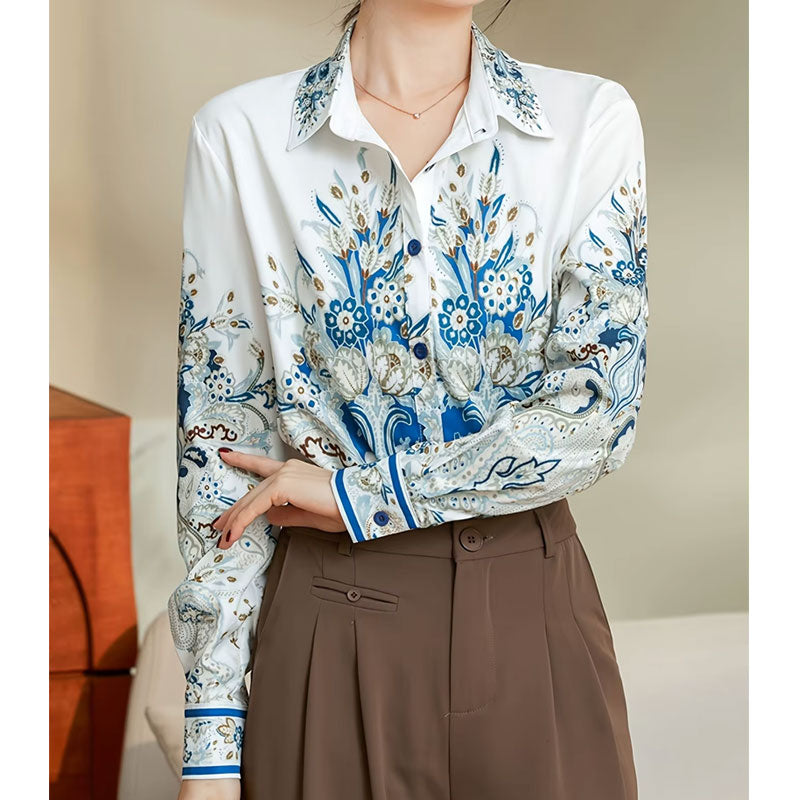 Alice Paisley Bloom Button-Down Shirt