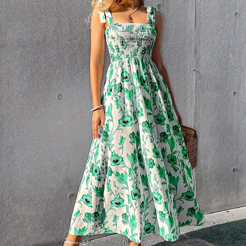 Sunbloom Tie-Strap Maxi Dress