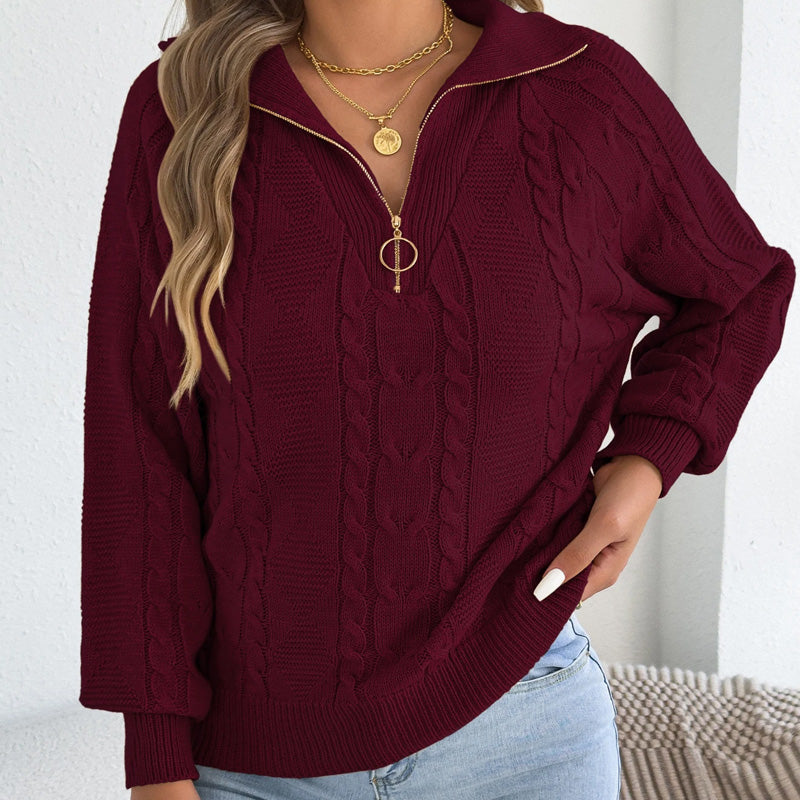Elsie Knit Half-Zip Pullover