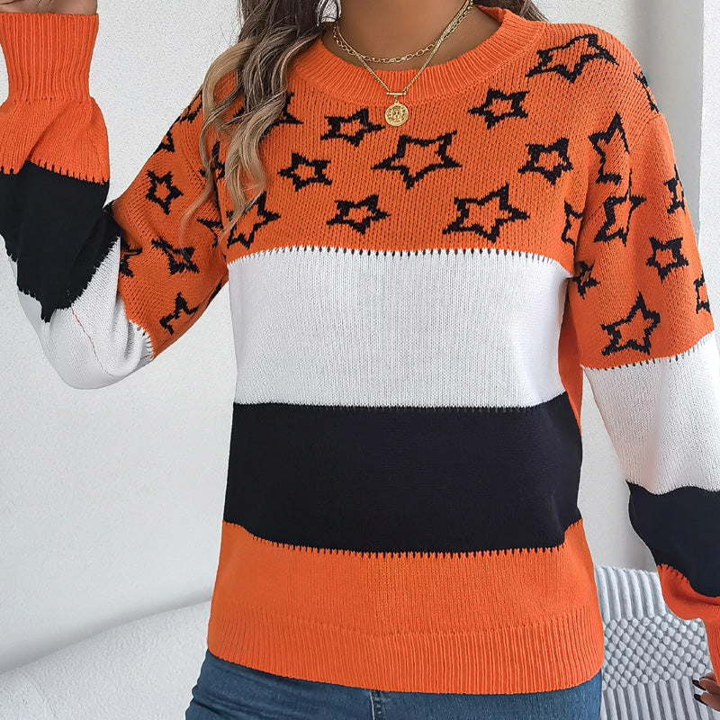 Harper Star Pattern Knit Jumper