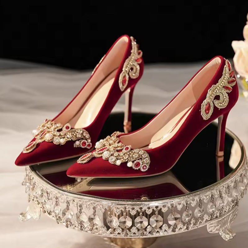Regalia Velvet Heels