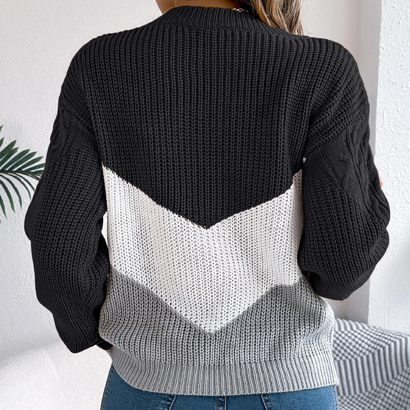 Chloe | Chevron Knit Jumper
