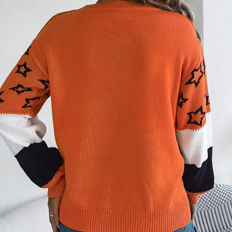 Harper Star Pattern Knit Jumper