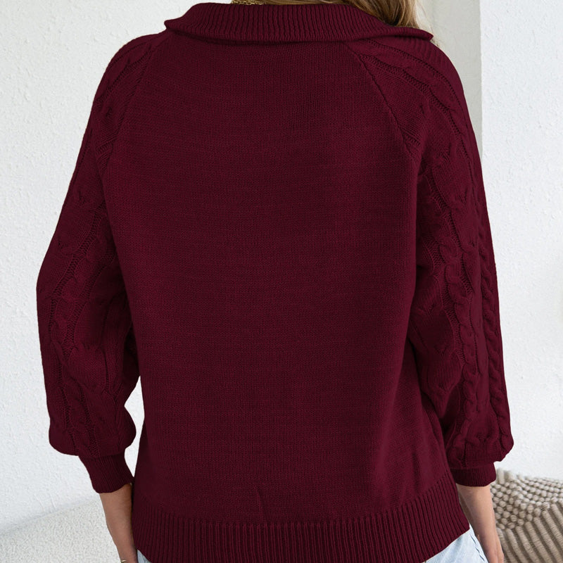 Elsie Knit Half-Zip Pullover