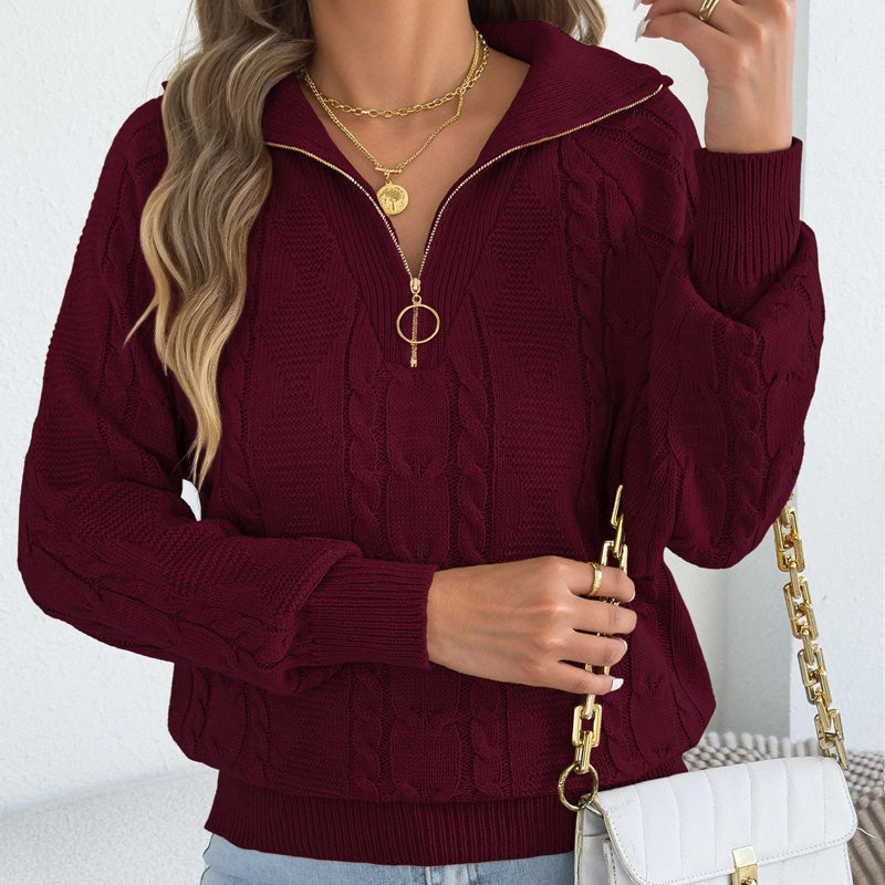 Elsie Knit Half-Zip Pullover