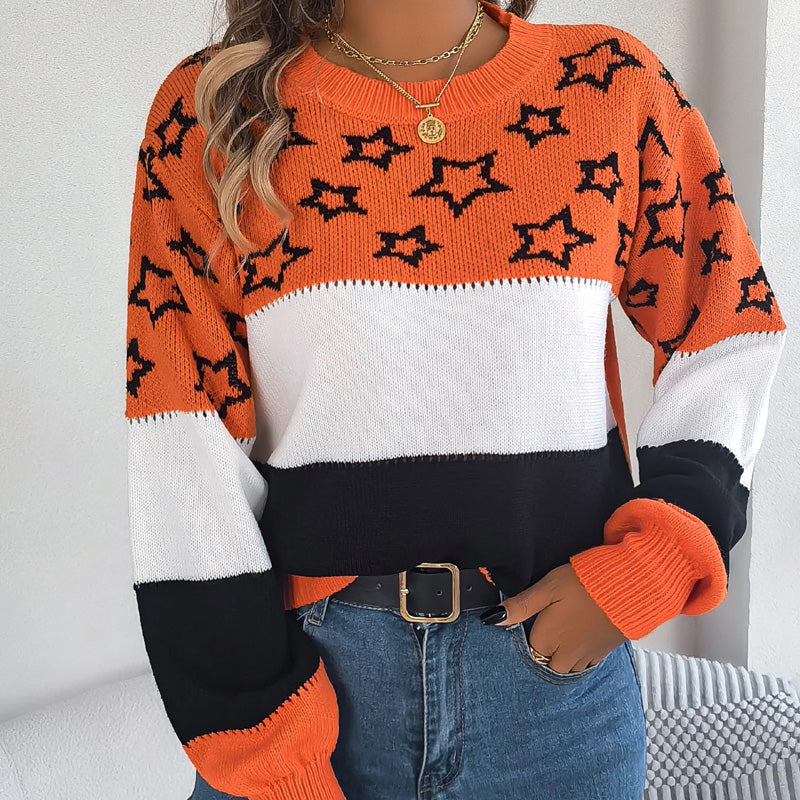 Harper Star Pattern Knit Jumper