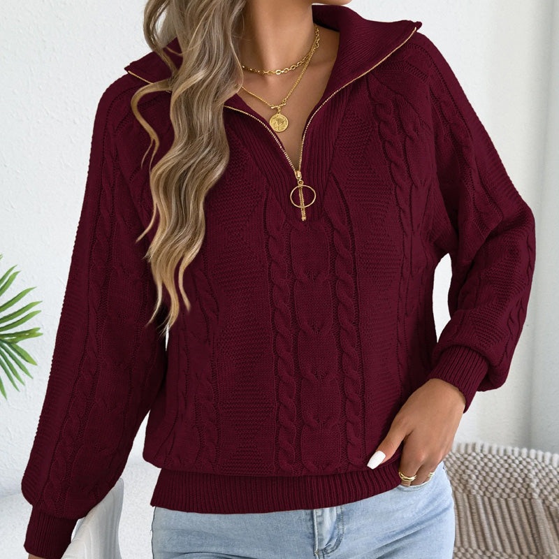 Elsie Knit Half-Zip Pullover