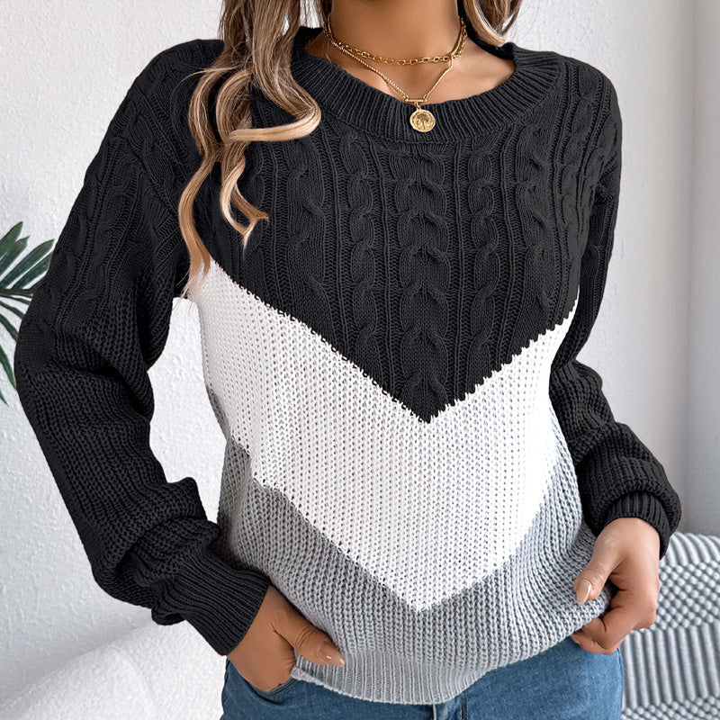 Chloe | Chevron Knit Jumper