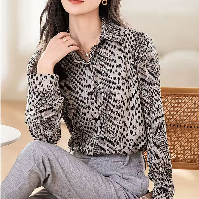 Hazel Safari Print Blouse