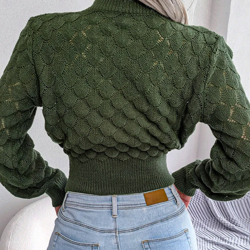 Scale Knit Crop