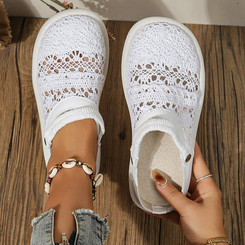 Coastal Crochet Slip-Ons