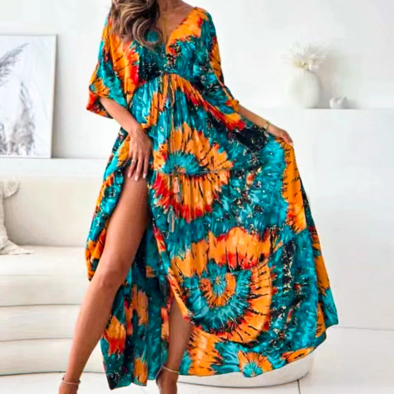 Sunset Swirl Maxi Dress