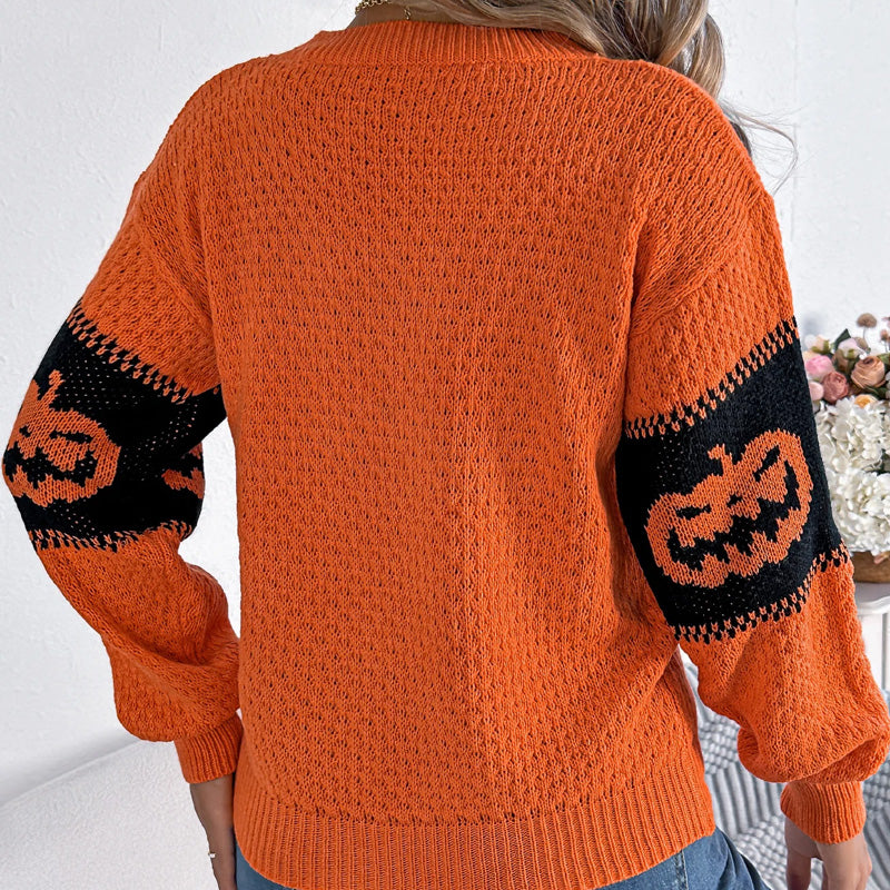 Pumpkin Knit Crew