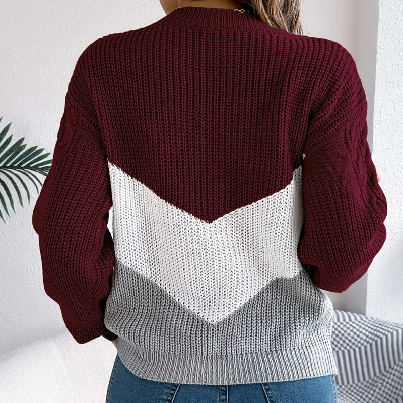 Chloe | Chevron Knit Jumper