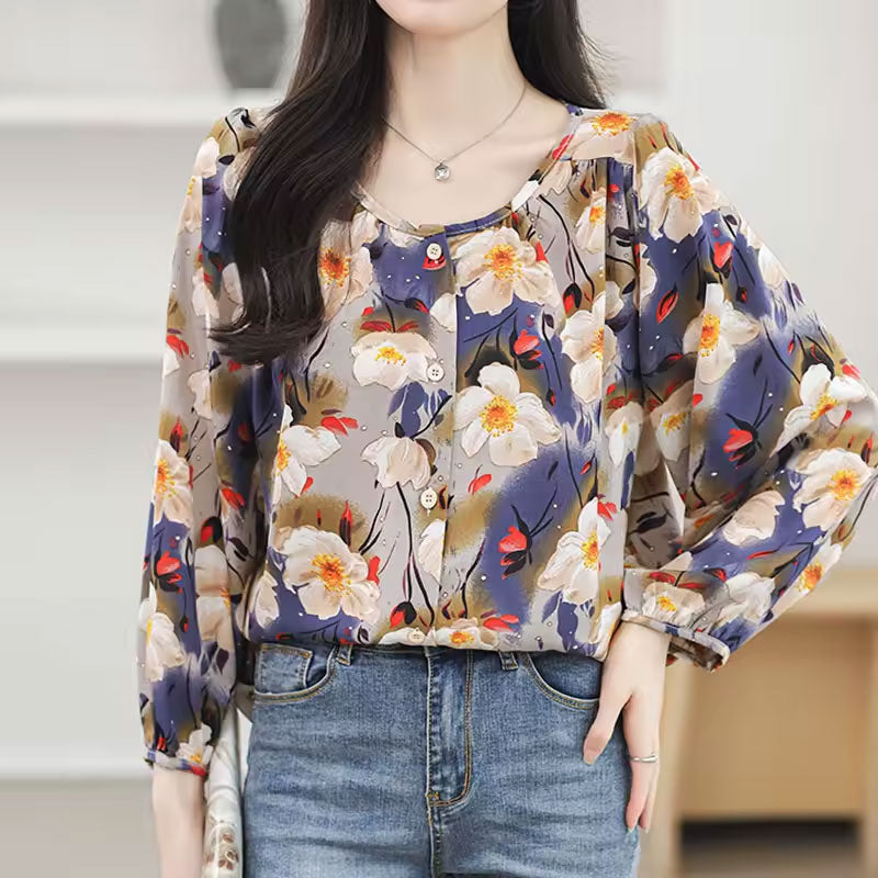 Emily Floral Print Blouse
