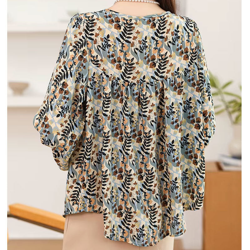 Ivy Leaf Flowy Blouse