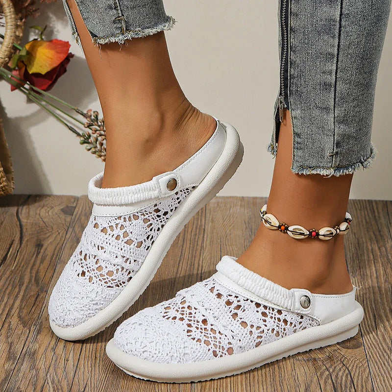 Coastal Crochet Slip-Ons