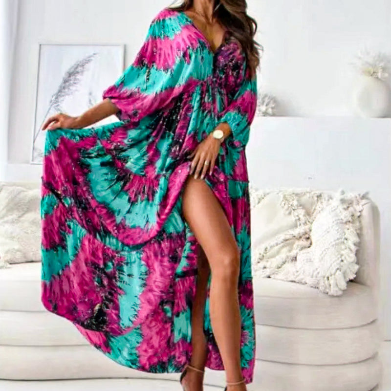 Sunset Swirl Maxi Dress