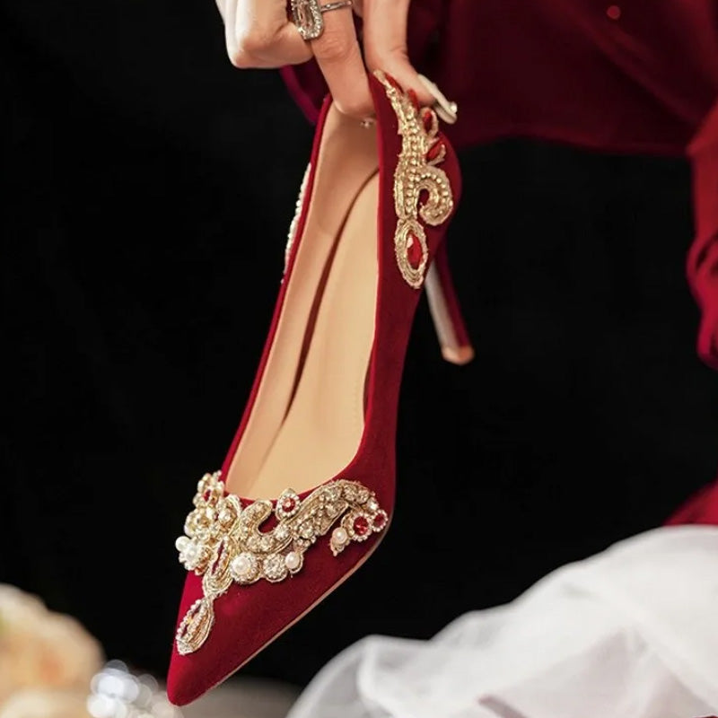 Regalia Velvet Heels