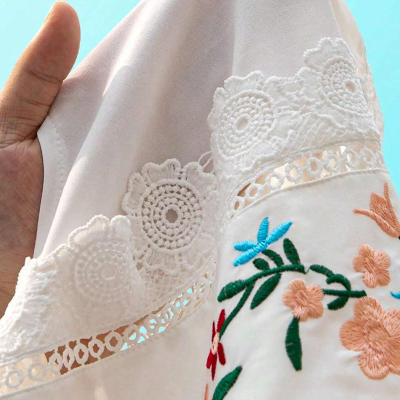 Vella Embroidered Crop