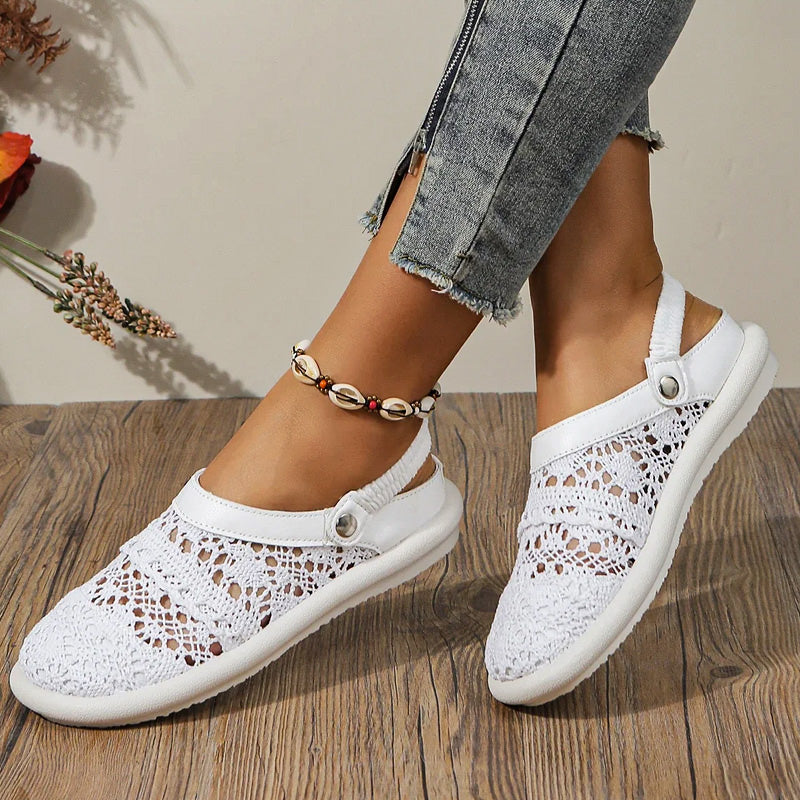 Coastal Crochet Slip-Ons