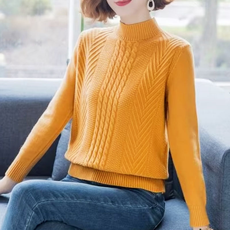 Georgia High-Neck Knit Sweater