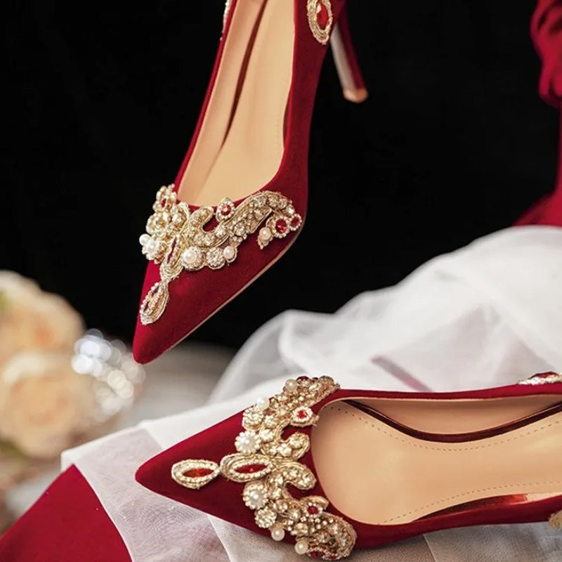 Regalia Velvet Heels
