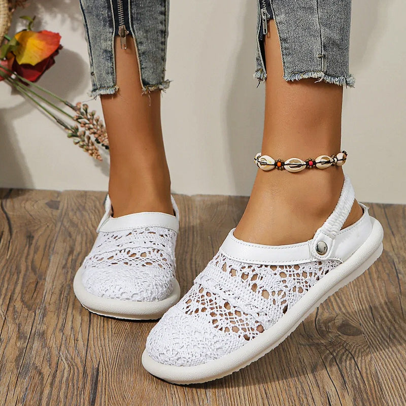 Coastal Crochet Slip-Ons