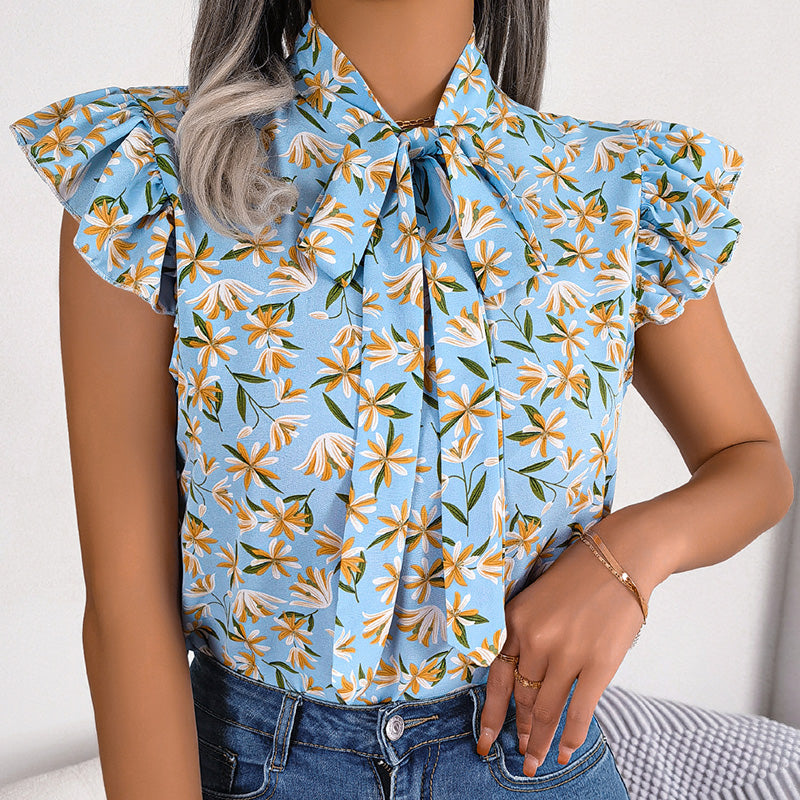 Breezy Tie-Neck Shirt