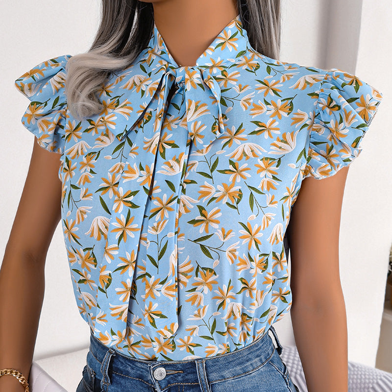 Breezy Tie-Neck Shirt