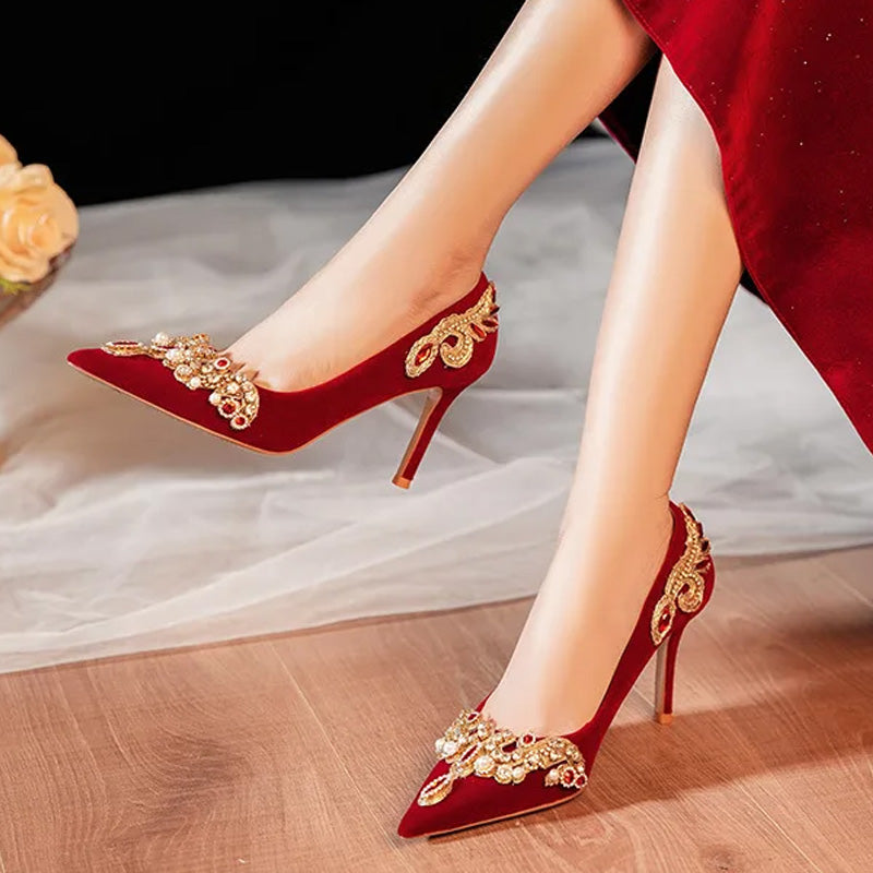 Regalia Velvet Heels