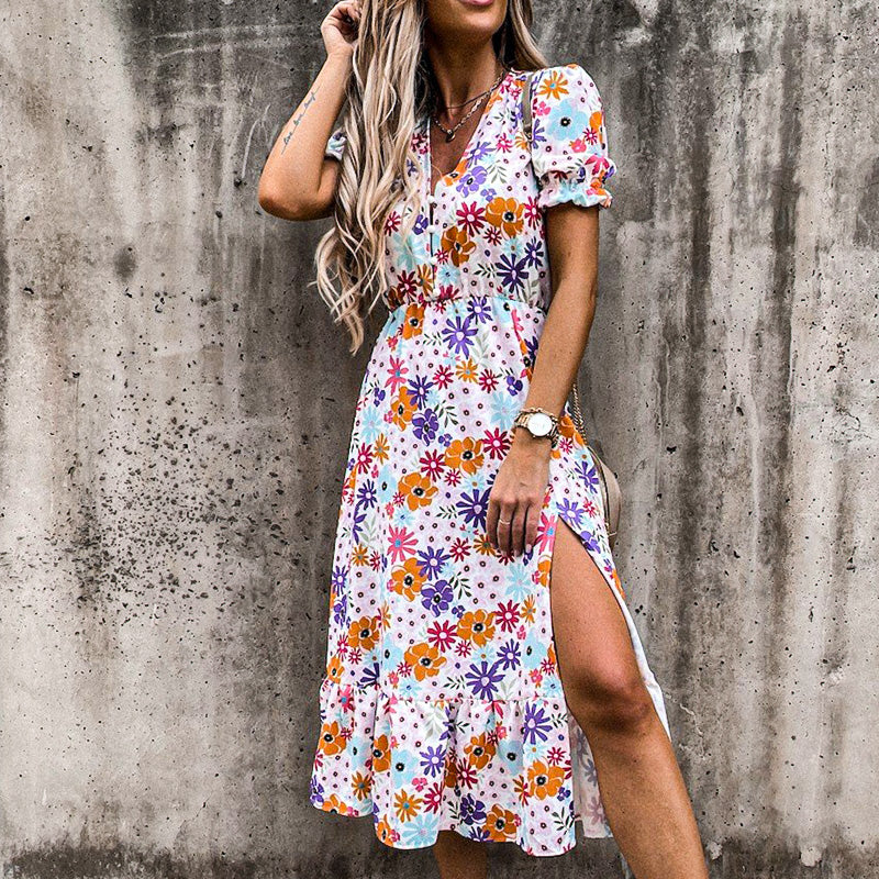Meadow Bloom Midi Dress