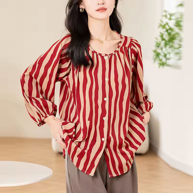 Freya Striped Print Blouse