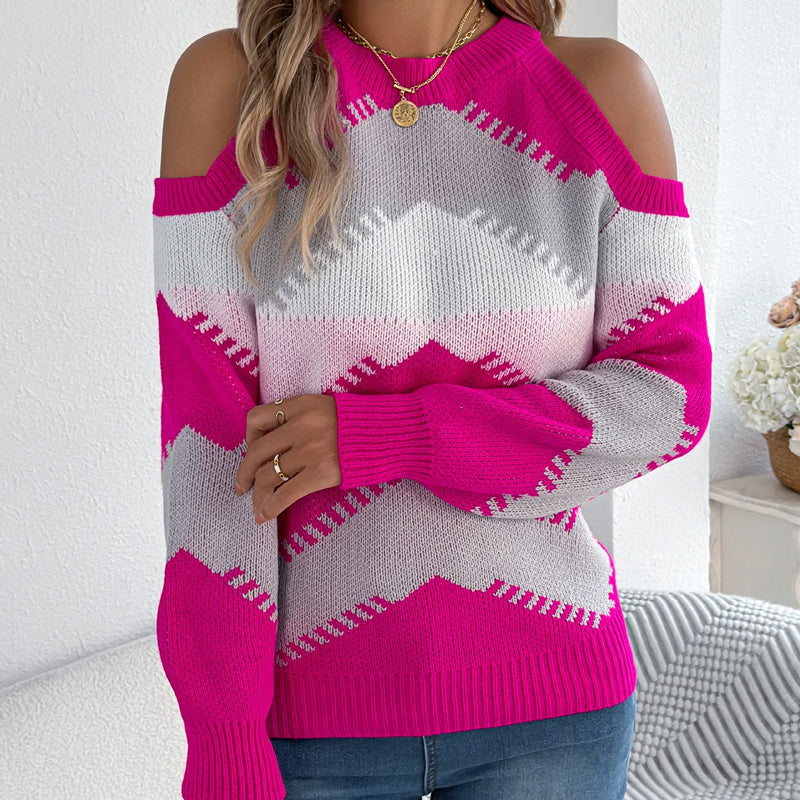 Harper Chevron Knit Jumper