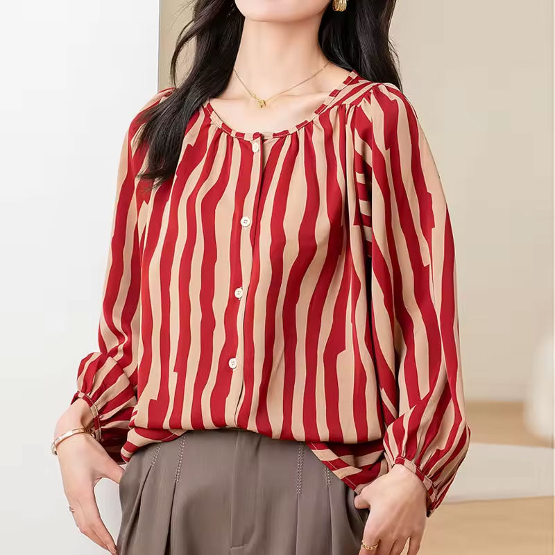 Freya Striped Print Blouse