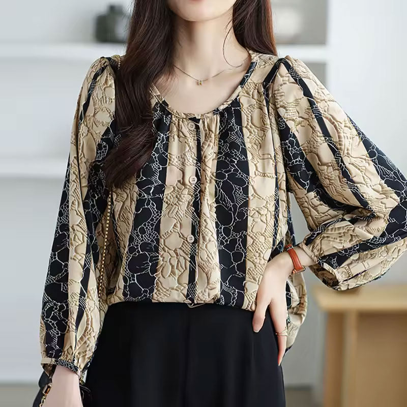 Freya Striped Print Blouse
