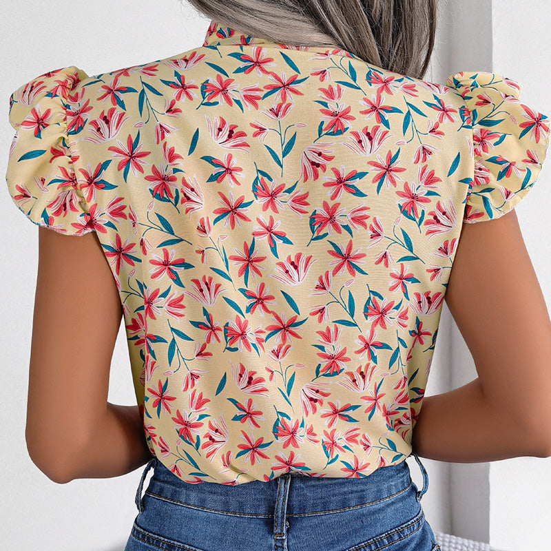 Breezy Tie-Neck Shirt