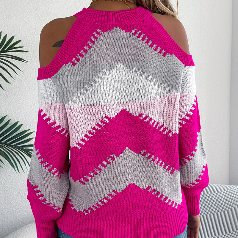 Harper Chevron Knit Jumper
