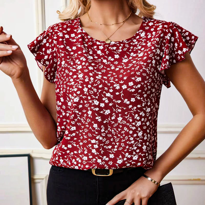 Emma Ruffle Sleeve Blouse