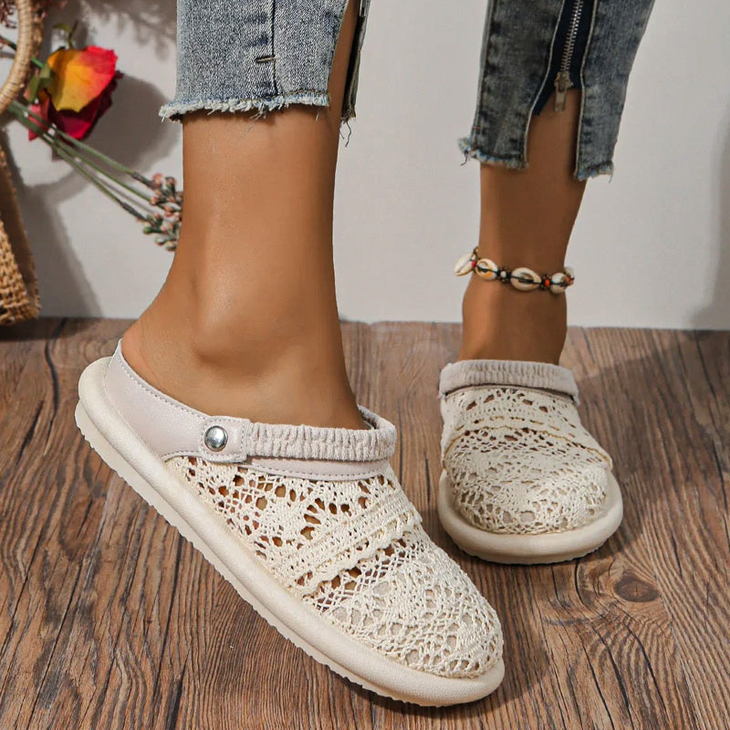 Coastal Crochet Slip-Ons